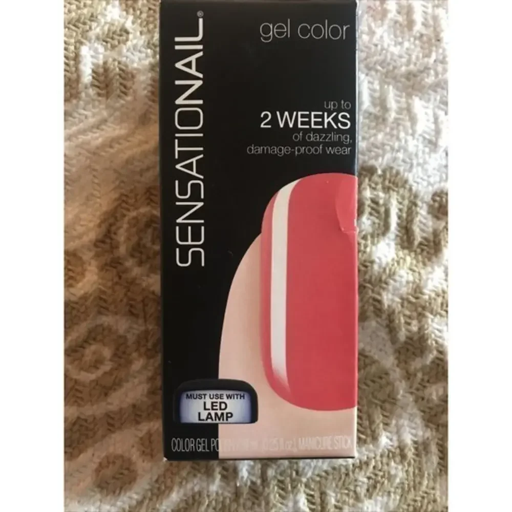 Sensationail‎ Invincible Color Gel Polish 71589 Coral Sunset New Sealed